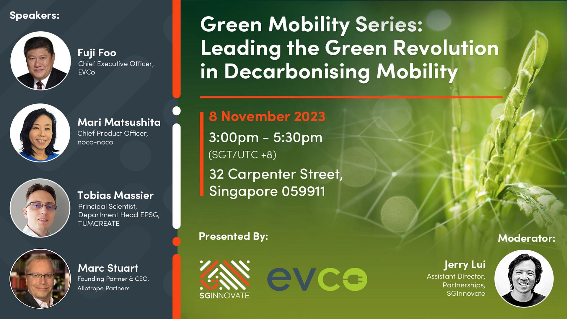 Banner panel discussion on Decarbonising Mobility