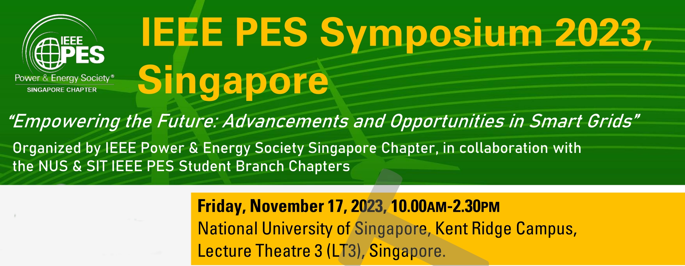 Title picture of IEEE PES Singapore Symposium
